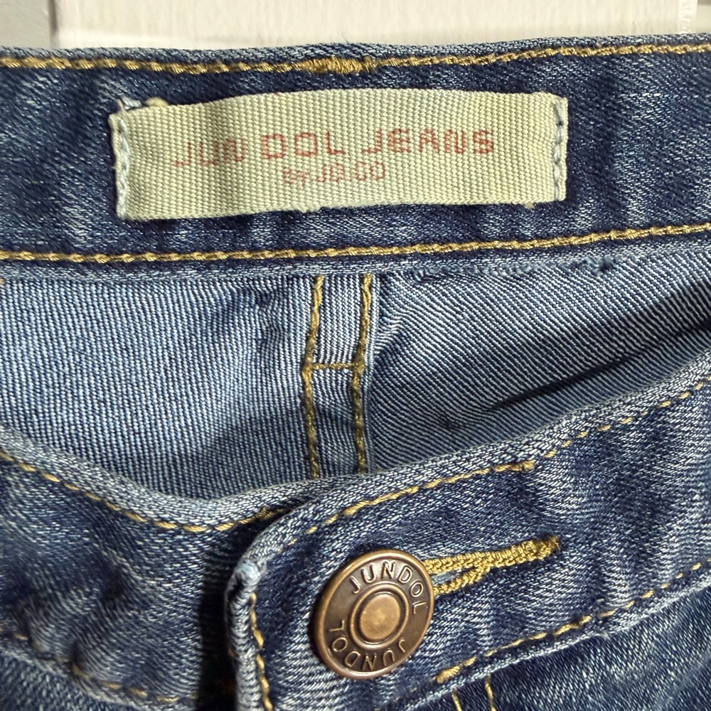 Jundol Women’s Size 30 Blue Denim Jeans Slim Straight Medium Wash - Picture 5 of 6